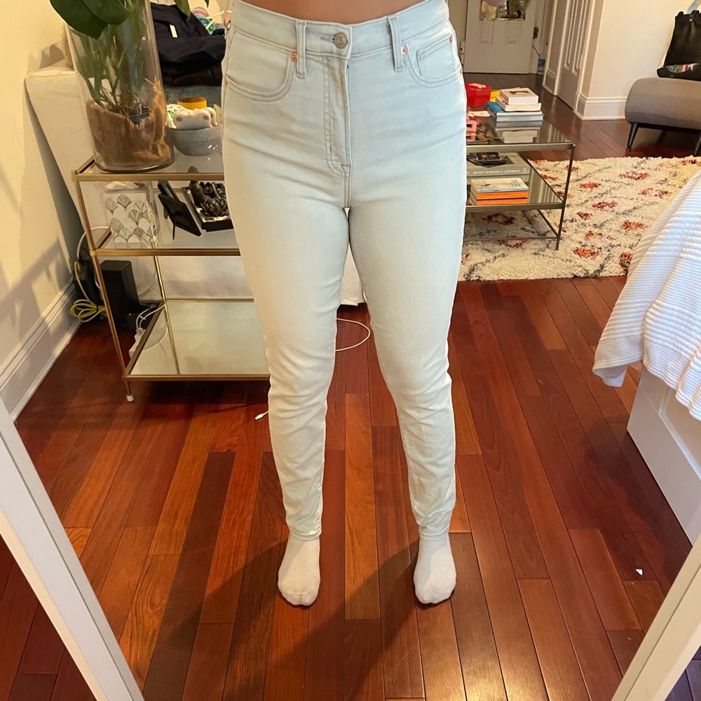 GAP Super high rise true skinny jeans, light wash